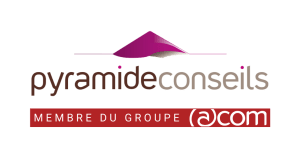 Logo couleurs Pyramide conseils membre du groupe Acom Expertise