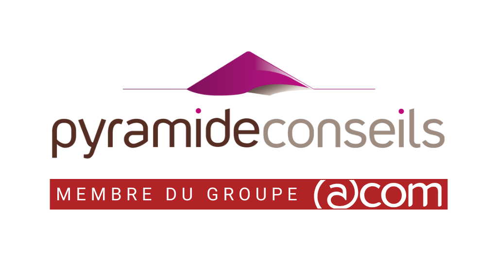 Logo couleurs Pyramide conseils membre du groupe Acom Expertise
